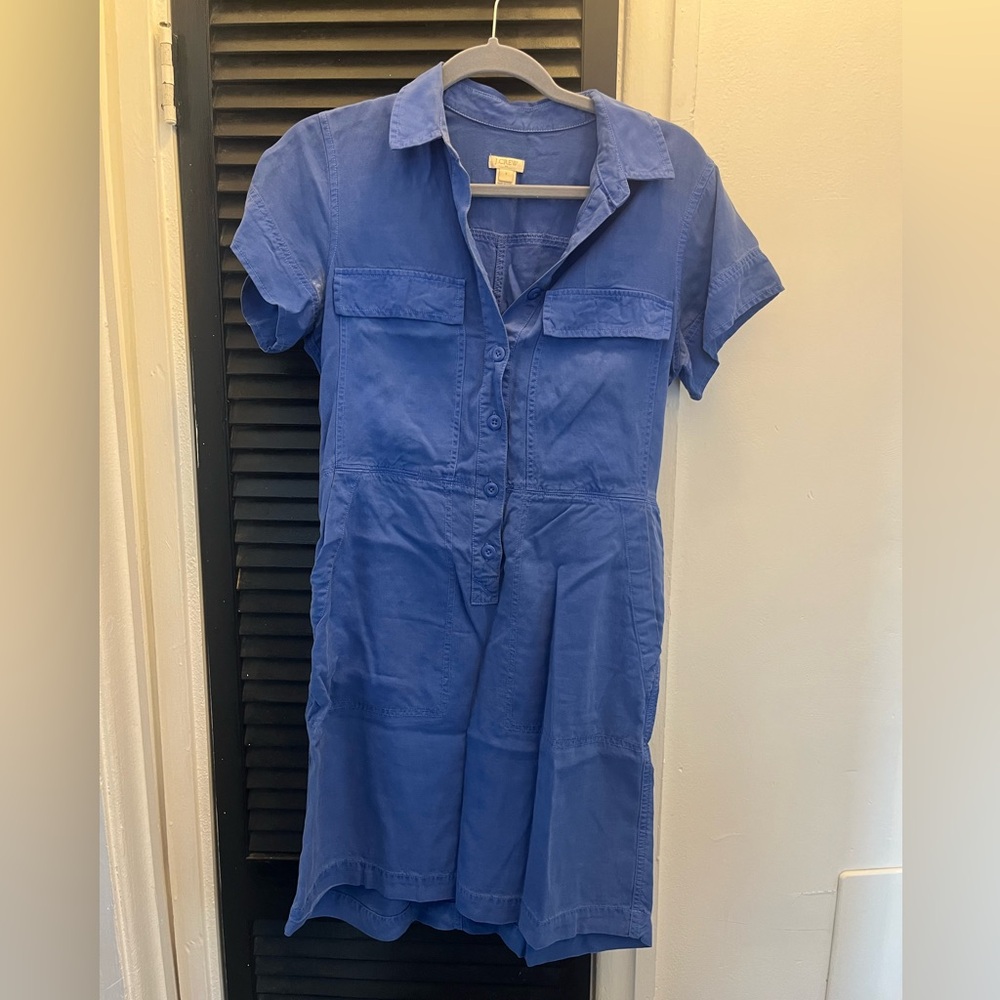Jcrew Denim Utility Dress